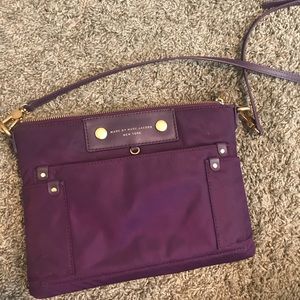 Marc Jacobs purple nylon crossbody bag